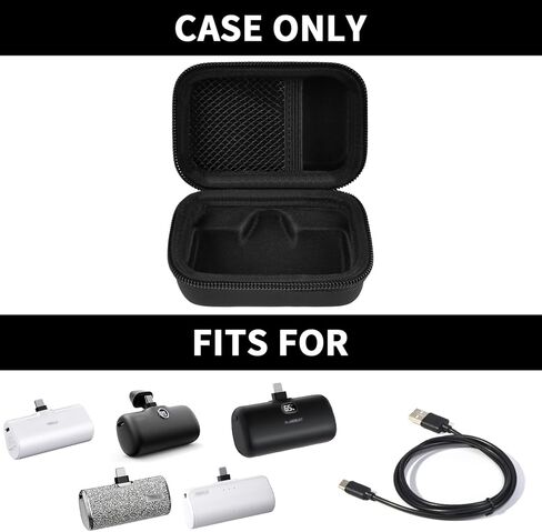 حافظة صلبة لهاتف iWalk/JEJILL/Charmast/LanLuk/VEGER/Swyop/Feob/Taegila/For Kuulaa Charging Battery Pack، حامل تخزين بنك الطاقة لشاحن محمول صغير - حقيبة فقط (وردي) in Kuwait