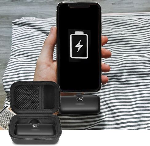 حافظة صلبة لهاتف iWalk/JEJILL/Charmast/LanLuk/VEGER/Swyop/Feob/Taegila/For Kuulaa Charging Battery Pack، حامل تخزين بنك الطاقة لشاحن محمول صغير - حقيبة فقط (وردي) in Kuwait