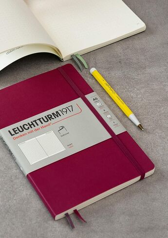 LEUCHTTURM1917 - Notebook Softcover Composition B5-123 Numbered Pages for Writing and Journaling (Plain, Powder) in Saudi Arabia