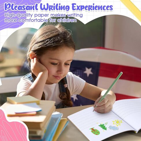 Henoyso 10 أجهزة كمبيوتر 120 صفحة دفاتر ملاحظات التكوين الأساسي 9.75 × 7.5 بوصة المجلات الأولية للأطفال الكتابة اليدوية ورسم دفتر ممارسة القصة لمرحلة ما قبل المدرسة، ما قبل الروضة، الصفوف K-2، رياض الأطفال in Kuwait