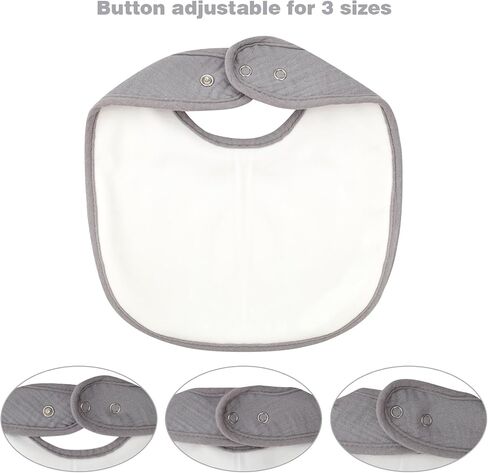 Gvhntk 10 Pack Muslin Baby Bibs Drool Baby Bandana Bibs Bulk Cotton for Unisex Boys Girls Organic Absorbent Adjustable Snap Closure Feeding Bibs Gift For Drooling Infant Teething Newborn in Saudi Arabia