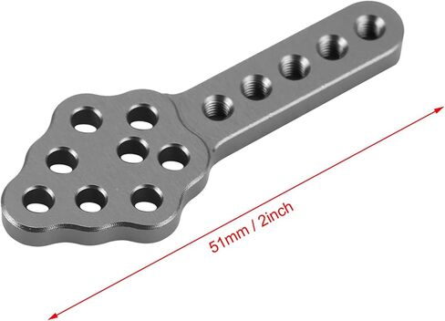 RC Car Shock Absorber Mount, 4pcs / Set 51mm / 2in Metal RC Car Shock Absorber Damper Mount Plate Adjustable Height RC Model Part Replacement for 1/10 RC Crawler Repair (Black) in Saudi Arabia