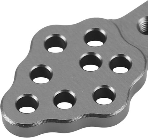RC Car Shock Absorber Mount, 4pcs / Set 51mm / 2in Metal RC Car Shock Absorber Damper Mount Plate Adjustable Height RC Model Part Replacement for 1/10 RC Crawler Repair (Black) in Saudi Arabia