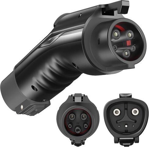 محول Tesla إلى J1772، بحد أقصى 48 أمبير 250 فولت مع قفل مضاد للسقوط، محول شاحن TOPDON Tesla، محول EV لـ Tesla مناسب لجميع J1772، متوافق مع موصلات Tesla وشواحن الوجهة in Kuwait