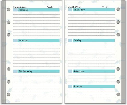A6 Budget Binder Inserts, Budget Sheets & Weekly and Monthly Budget Refill Pages, Budget Tracker for Planner with 6 Holes, 82 sheets in Saudi Arabia