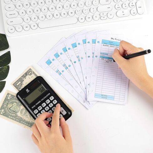A6 Budget Binder Inserts, Budget Sheets & Weekly and Monthly Budget Refill Pages, Budget Tracker for Planner with 6 Holes, 82 sheets in Saudi Arabia