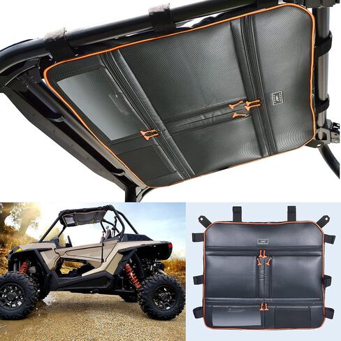 ملحقات Sresk UTV RZR 1000 XP، حقيبة سقف RZR XP حقيبة تخزين علوية حقيبة خريطة لـ Polaris RZR XP 1000 (نماذج بمقعدين أو 4 مقاعد، طوال السنوات) سعة كبيرة مقاومة للماء (أنابيب برتقالية) in Kuwait