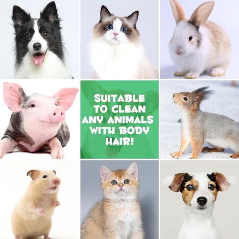 Cleaning Gloves for Dog and Cats,8PCS,Cleaner Wipes Fur Pet For Ears, Face, Paws, Coat and Skin,Nourish Fur Coconut Oil Grooming Cleaner Wipes Pet Bathing Gloves Wipes for Daily Care and Traveling in Kuwait