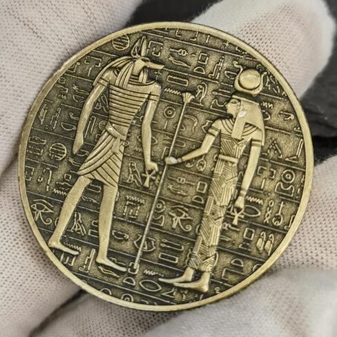 عملة تحدي هرم الفرعون المصري أنوبيس عملة معدنية محظوظة in Kuwait