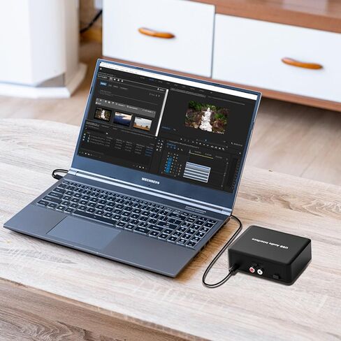 واجهة صوت USB مع مقبس XLR و1/4 بوصة (6.35 مم) + طاقة فانتوم 48 فولت لتسجيل ملفات البث الصوتي وإنتاج الموسيقى وأي جهاز آخر للمراقبة في الوقت الفعلي. in Kuwait