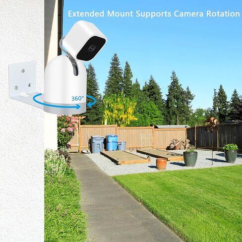 حامل جداري للكاميرا المعدنية من TEKCAM متوافق مع كاميرا Blink Mini Pan-Tilt، 2 حزمة كاميرا أمان، حامل كاميرا قابلة للإمالة، حامل كاميرا السقف، دعامة تثبيت الحفر in Kuwait