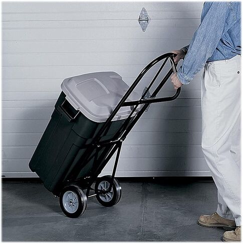 Safco Products Tuff Truck Continuous Handle Hand Truck - 400 lbs. Capacity -Black Powder Coat Finish - With Flow-Back Handle Design - Heavy-Gauge Tubular Steel Frame. For Moving Storage and More in Saudi Arabia