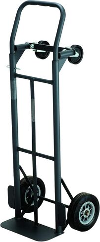 Safco Products Tuff Truck Continuous Handle Hand Truck - 400 lbs. Capacity -Black Powder Coat Finish - With Flow-Back Handle Design - Heavy-Gauge Tubular Steel Frame. For Moving Storage and More in Saudi Arabia