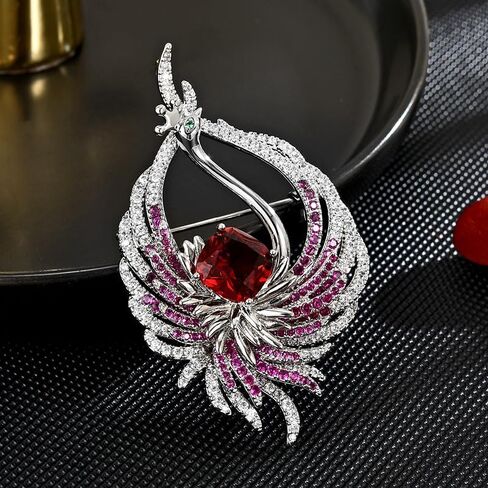UNVAK Rhinestones Animal Brooch for Women Girl Animal Brooches Pins Crystal Animal Lapel Pin Valentine's Day Mother's Day Gift for Daughter Girlfriend Mom in Saudi Arabia