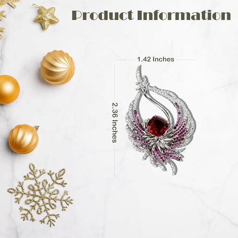 UNVAK Rhinestones Animal Brooch for Women Girl Animal Brooches Pins Crystal Animal Lapel Pin Valentine's Day Mother's Day Gift for Daughter Girlfriend Mom in Saudi Arabia