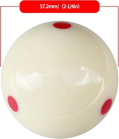 Pro Cup Pool Billiard Cue Ball Practice Training Artifact with 6 Dots (2-1/4'', 6 oz) in Saudi Arabia