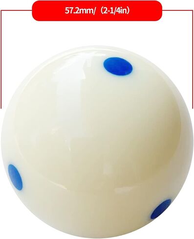 Pro Cup Pool Billiard Cue Ball Practice Training Artifact with 6 Dots (2-1/4'', 6 oz) in Saudi Arabia