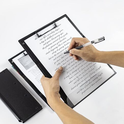 Nursing Clipboard Foldable 3 Layers Plastic Pocket Clip Board for Medical Students Doctors School Office Nurse Clipboard Foldable Clipboard Nursing Folding Clipboards Nursing Cheat Sheet (Black) in Saudi Arabia