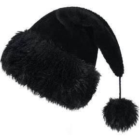 Santa Hat for Adults,Personalized Christmas Party Hat,Soft Plush Xmas New Year Headwear in Saudi Arabia