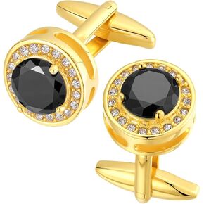 روابط الكفة الذهبية للرجال كلاسيكيات كلاسيكية مستديرة القمصان زفاف الأزرار الزفاف للرجال الهدايا المجوهرات in Kuwait