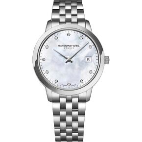 RAYMOND WEIL Toccata Women's Watch, Quartz, 11 Diamonds Indexes, Stainless Steel, 34mm (Model: 5385-ST-97081) in Saudi Arabia