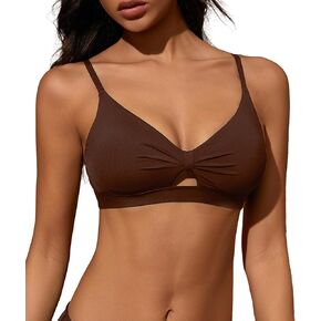 حمالة صدر رياضية للتمارين الرياضية للنساء، حمالة صدر منخفضة التأثير، قابلة للإزالة، حمالة صدر مثيرة بفيونكة مخرمة للصالة الرياضية واليوجا in Kuwait