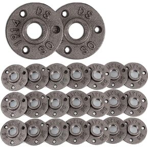 20 حزمة 1/2 بوصة منفذ جانبي بأربعة اتجاهات، تجهيزات أنابيب حديد الزهر الصناعية، وصلة تركيب متقاطعة بأربعة اتجاهات، تجهيزات أنابيب صناعية مصبوبة لرفوف تزيين الأثاث بنفسك in Kuwait