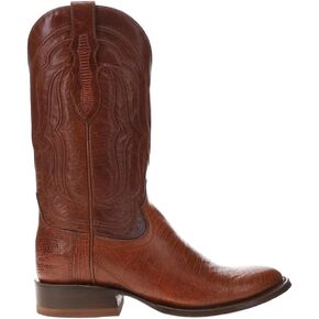 Tony Lama Mens Kirtland 12 Inch Lizard Round Toe Dress Boots Mid Calf - Brown - Size 9.5 EE in Saudi Arabia