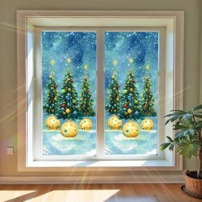 فيلم نافذة 17 × 39 بوصة PVC تصميم كسارة البندق الشتوية للديكور للخصوصية الموسمية والديكور الزجاجي للعطلات الاحتفالية in Saudi Arabia