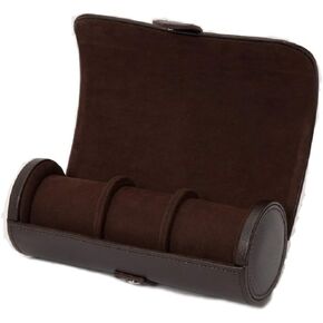 WOLF Heritage Watch Roll, Navy - Holds Up to Three Watches - Vegan Leather, Ultra-Suede Lining, Snap Closure - Includes Two Watch Guards in Saudi Arabia