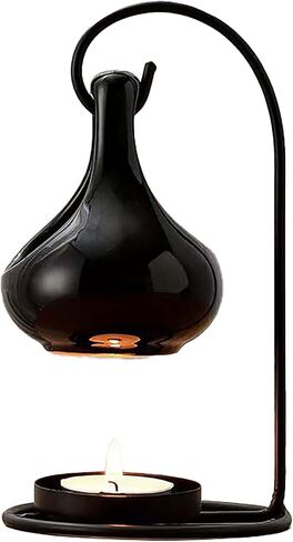 Black Tealight Wax Warmer, Essential Oil Warmer, Tea Light Candle Holder in Kuwait
