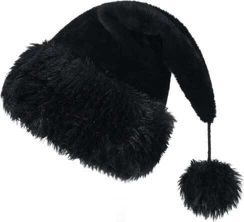 Santa Hat for Adults,Personalized Christmas Party Hat,Soft Plush Xmas New Year Headwear in Saudi Arabia