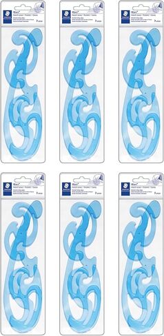 Staedtler Mars 571 Set of 3 Shapes of French Curves, 57140WP in Kuwait
