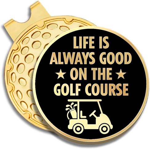 Best Husband Ever Black Gold Golf Ball Marker with Magnetic Hat Clip, Funny Golf Gifts and Accessories for Men Dad Father Him Husband, Birthday Valentine's Day Gift for Golf Fan Golfer in Kuwait