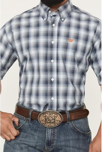 Cinch Western Shirt Mens S/S Button Multi in Saudi Arabia