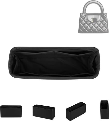 DGAZ Silk Purse Organizer Insert For Chanel Kelly bags，Silky Smooth Bag Organizer，Luxury Handbag & Tote Shaper(Craie,Large) in Saudi Arabia