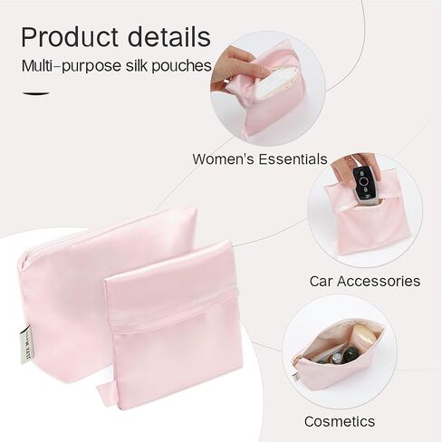 Silky Purse Insert Organizer 3-Set for Bolide Bags, Silk Touch Bag Organizer, Luxury Handbag Shaper,Lightweight (Mini, Pink) in Saudi Arabia