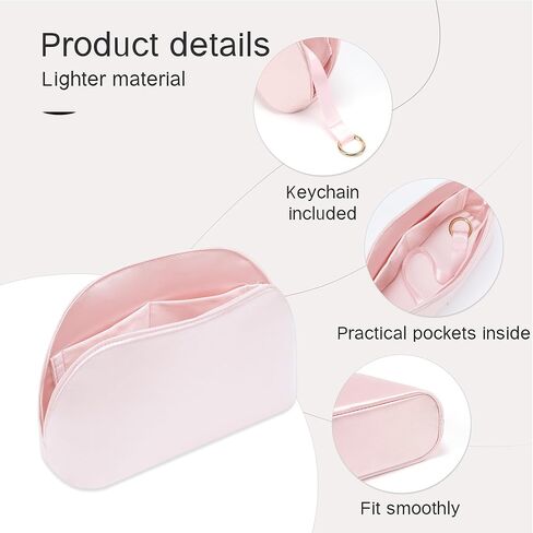 Silky Purse Insert Organizer 3-Set for Bolide Bags, Silk Touch Bag Organizer, Luxury Handbag Shaper,Lightweight (Mini, Pink) in Saudi Arabia