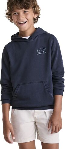 vineyard vines boys Kids Surf Terry Vintage Whale Graphic Hoodie in Saudi Arabia