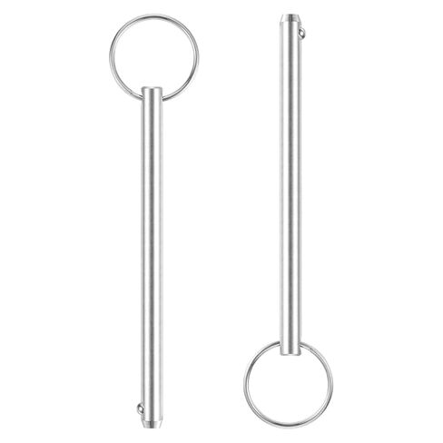 uxcell 4Pcs 6mmx38mm Quick Release Pins, 316 Stainless Steel Marine Hardware for Marine Mountain Seat, Ship Outfitting, Shipbuilding, Silver in Saudi Arabia
