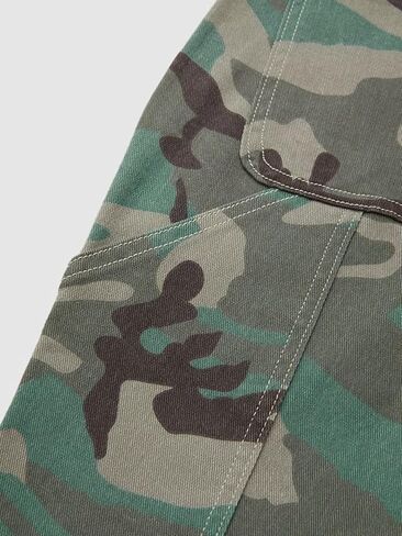 Flamingals Camo Cargo Pants for Women Mid Rise Camouflage Trousers Stretchy Bootcut Pants Without Belt in Saudi Arabia