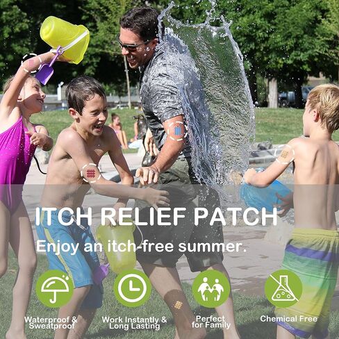 Duuda Bug Bite Itch Relief Patches for Kids & Adults, Waterproof Mosquito Bite Patches to Prevent Scratching & Soothe Swelling, Chemical-Free Suction Tool Alternative for Camping & Travel (72 Pack) in Saudi Arabia