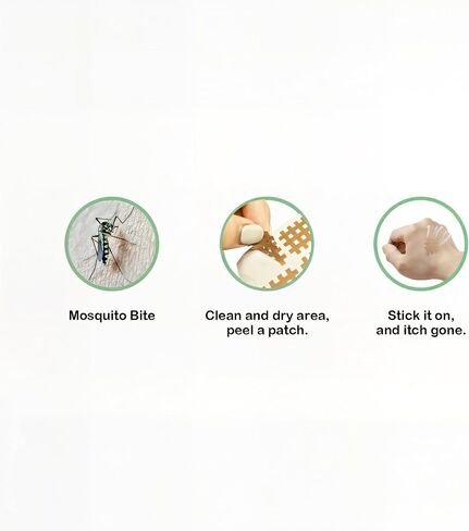 Duuda Bug Bite Itch Relief Patches for Kids & Adults, Waterproof Mosquito Bite Patches to Prevent Scratching & Soothe Swelling, Chemical-Free Suction Tool Alternative for Camping & Travel (72 Pack) in Saudi Arabia