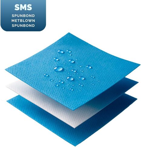 20 Pcs Disposable Scrub Set – 10 Pants + 10 Shirts | Medical Uniform | For Hospital, Clinic & Lab | Unisex One-Size, Adult in Saudi Arabia