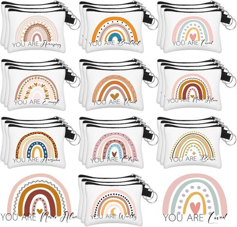 Sweetude 30 Pcs Christian Small Coin Purse for Women Bulk Church Gift Mothers Day Gifts Inspirational Bible Verse Religious Coin Purse Mini Pouches Wallet Bag with Zipper for Travel Women Girls in Saudi Arabia