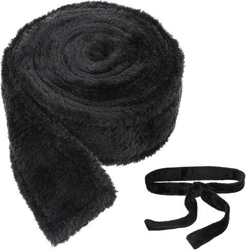 Robe Belt Replacement, 63 in x 1.7 in Black Bath Robe Tie, Unisex Soft Pajamas Belt, Bathrobe Waist Tie for Women, Men, Hotel, Home in Saudi Arabia