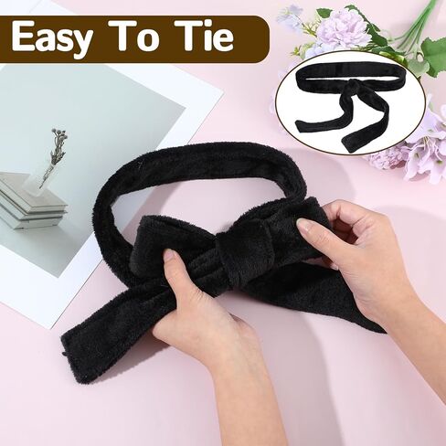 Robe Belt Replacement, 63 in x 1.7 in Black Bath Robe Tie, Unisex Soft Pajamas Belt, Bathrobe Waist Tie for Women, Men, Hotel, Home in Saudi Arabia