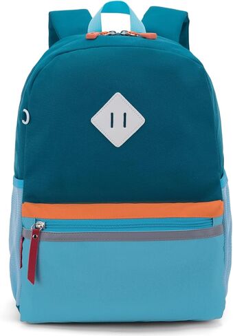 HawLander Little Kids Backpack for Boys or Girls, Toddler School Bag Fits 3 to 6 years old, D Green Blue, 15 Inch in Saudi Arabia