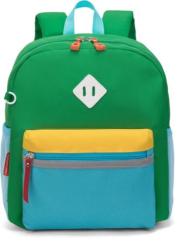 HawLander Little Kids Backpack for Boys or Girls, Toddler School Bag Fits 3 to 6 years old, D Green Blue, 15 Inch in Saudi Arabia