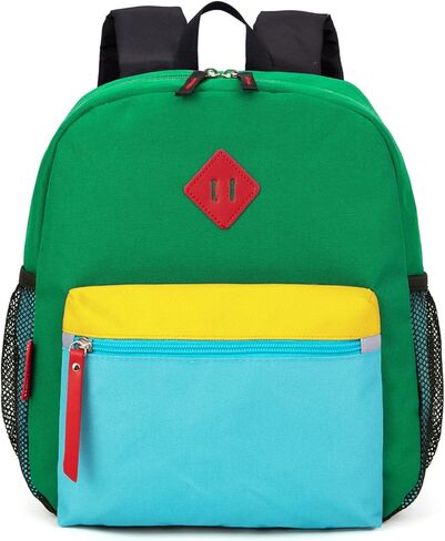 HawLander Little Kids Backpack for Boys or Girls, Toddler School Bag Fits 3 to 6 years old, D Green Blue, 15 Inch in Saudi Arabia